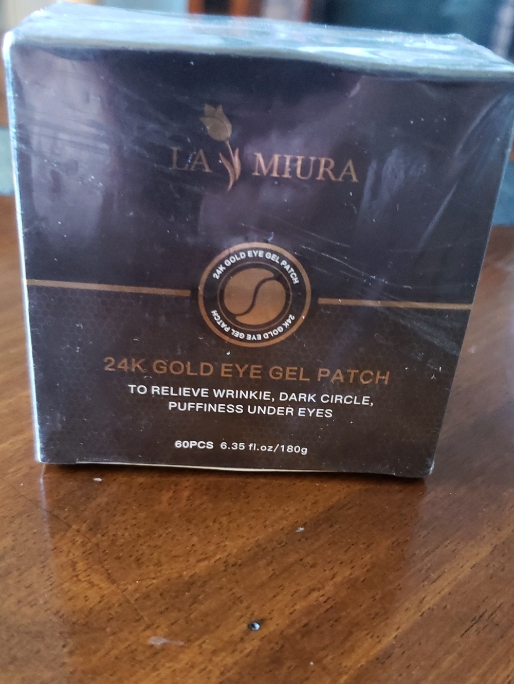 La Miura 24K Gold Eye Gel Patch - Gold Brown Packaging NEW IN PLASTIC